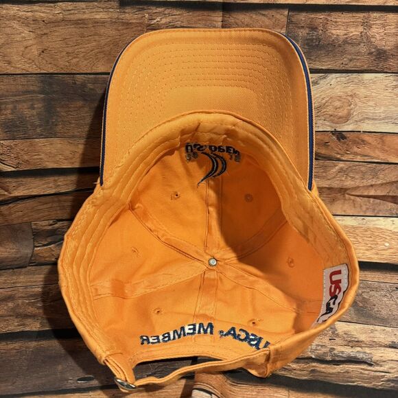 2015 US Open Chambers Bay Golf Hat USGA Member Orange Adjustable Strapback - Picture 5 of 7